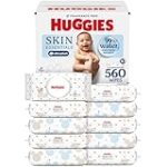 Huggies Natural Care Sensitive Baby Wipes, Unscented, Hypoallergenic, 99% Purified Water, 12 Flip-Top Packs (768 Wipes Total), Packaging May Vary - Image 3