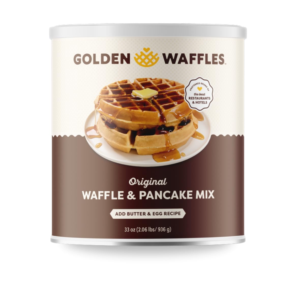 Version 1.0.0 Carbon's Golden Malted Pancake & Waffle Mix — Original (33 oz) - Image 1
