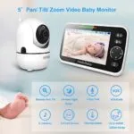 HelloBaby 5″ Video Baby Monitor (Pan-Tilt-Zoom, No WiFi)