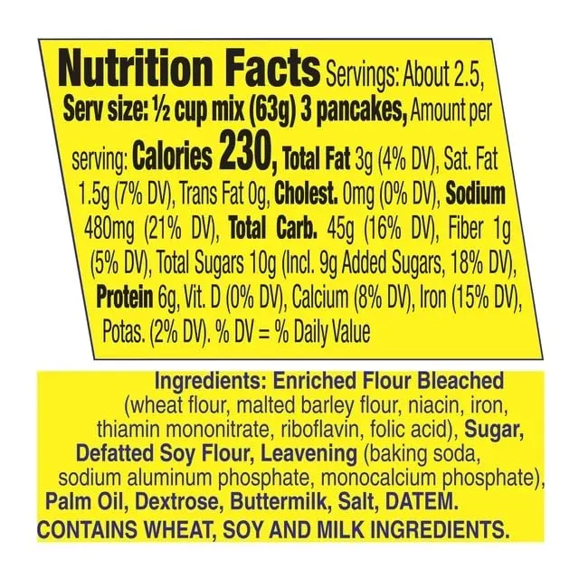 Bisquick Shake ‘N Pour Buttermilk Pancake Mix (5.1 oz, Pack of 6)