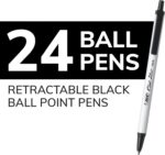 BIC Soft Feel Retractable Ballpoint Pens (Medium, 24-Count) - Image 3