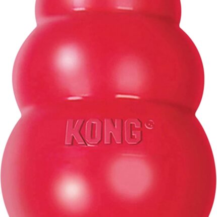 KONG Classic Stuffable Dog Toy – Durable Natural Rubber Chew & Fetch Toy