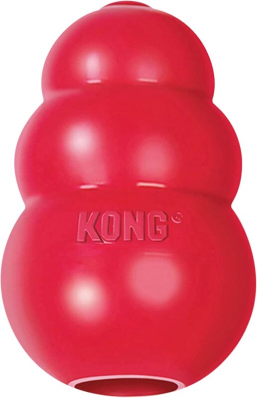 KONG Classic Stuffable Dog Toy – Durable Natural Rubber Chew & Fetch Toy