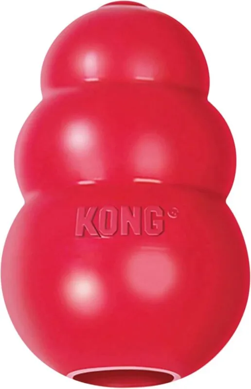 KONG Classic Stuffable Dog Toy – Durable Natural Rubber Chew & Fetch Toy