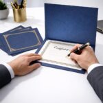 Geographics Classic Linen Document Covers (Navy, 25-Pack) - Image 3