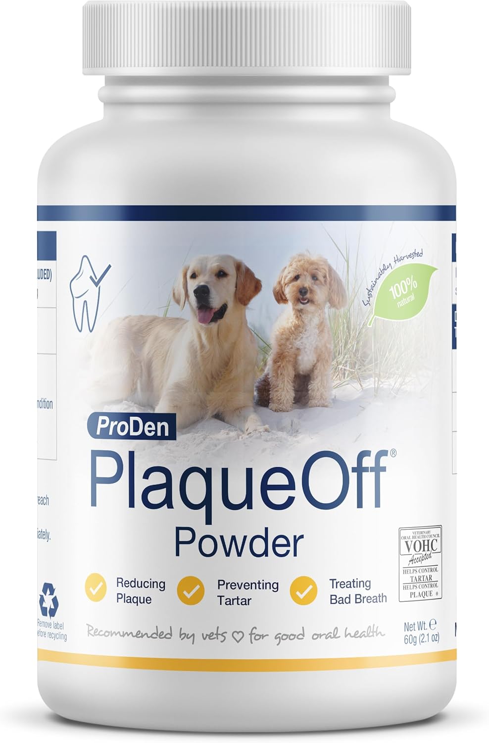 713Yj7Dj2sL._AC_SL1500_ ProDen PlaqueOff Powder for Pets (60g) - Image 1