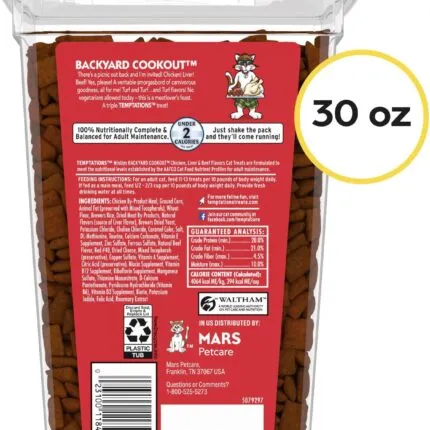 Temptations MixUps Cat Treats – Backyard Cookout, Crunchy & Soft