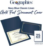 Geographics Classic Linen Document Covers (Navy, 25-Pack) - Image 2