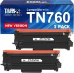 TN760 Compatible Toner for Brother Printers (2-Pack)