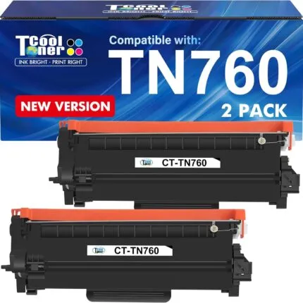 TN760 Compatible Toner for Brother Printers (2-Pack)