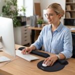 Gimars Memory Foam Keyboard Wrist Rest & Mouse Pad Set - Image 2