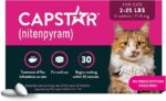 Capstar (nitenpyram) Oral Flea Treatment for Cats 2–25 lbs – 6 Doses