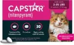 Capstar (nitenpyram) Oral Flea Treatment for Cats 2–25 lbs – 6 Doses
