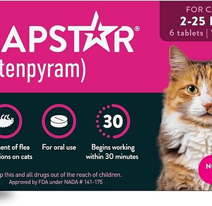 Capstar (nitenpyram) Oral Flea Treatment for Cats 2–25 lbs – 6 Doses