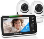 HelloBaby 5" Video Baby Monitor (Pan-Tilt-Zoom, No WiFi)
