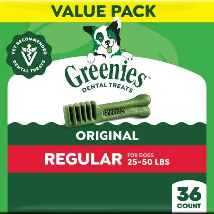 Greenies Original Regular Dental Dog Treats (36 ct)
