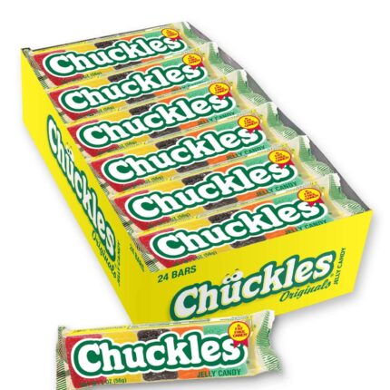 Wonka Chuckles Original Jelly Candy (2 oz Bars, Pack of 24)