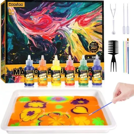 Coodoo Water Marbling Paint Kit for Kids