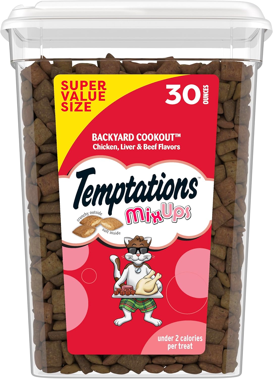 81VTeRhcmpL._AC_SL1500_ Temptations MixUps Cat Treats – Backyard Cookout, Crunchy & Soft - Image 1