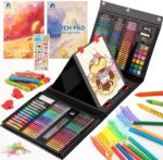 VigorFun 240-Piece Art Set with Trifold Easel