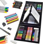 Sunnyglade 185-Piece Double-Sided Trifold Easel Art Set