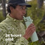 Hydro Flask Wide Mouth Water Bottle with Flex Straw Cap - Image 2