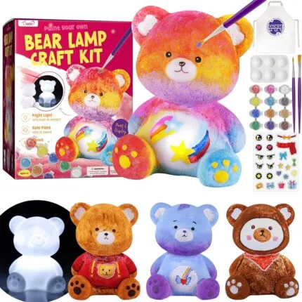 LAOESE Paint Your Own Bear Lamp Kit