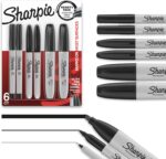 Sharpie Permanent Markers Variety Pack (6 ct, Black)