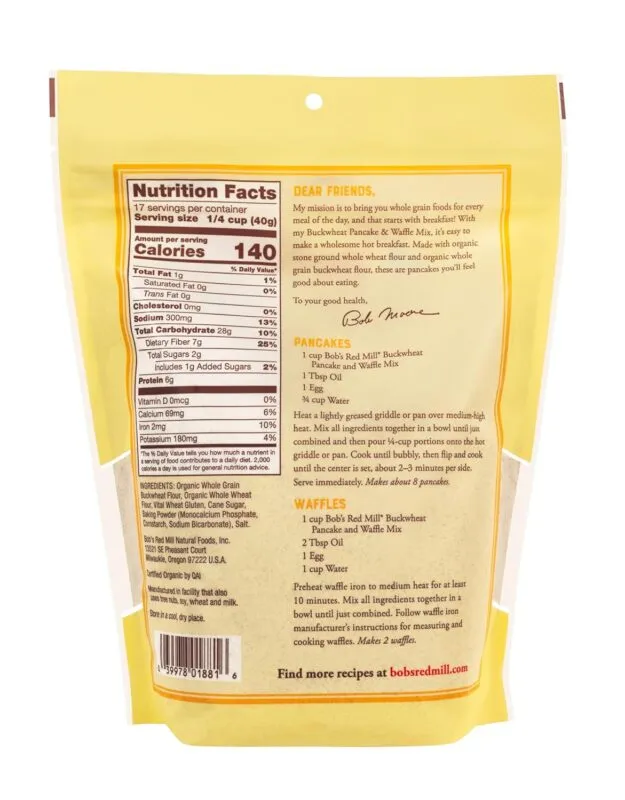 Bob’s Red Mill Buckwheat Pancake & Waffle Mix (24 oz)