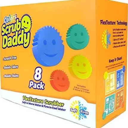 Scrub Daddy Sponges Set - Variety Colors, Scratch-Free Dish Sponge (8 Count) - view 2