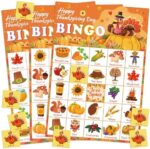 OHOME Thanksgiving Bingo Game - 24 Players (Kids & Family Party Activity) - Image 2