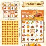 OHOME Thanksgiving Bingo Game - 24 Players (Kids & Family Party Activity) - view 3