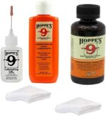 Hoppe's No. 9 Oil Combo Pack (Solvent, Lubricating Oil, Oiler & Patches)