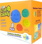 Scrub Daddy Sponges Set - Variety Colors, Scratch-Free Dish Sponge (8 Count)