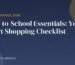 Back to school essentials 2026 shopping checklist featured image
